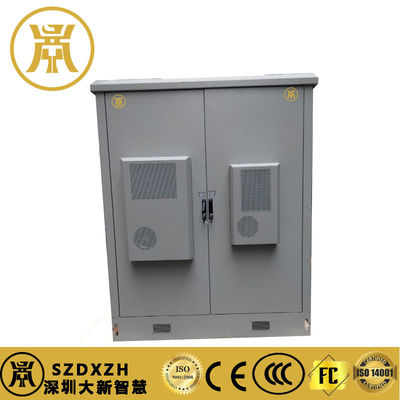 2 compartimenti cabina di alimentazione esterna IP55 batteria di riserva cabina con raffreddamento