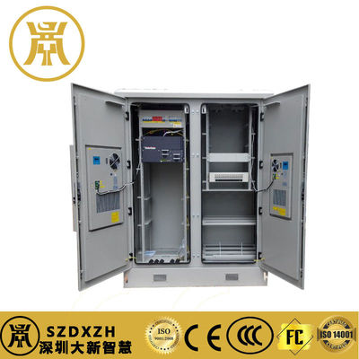 2 compartimenti cabina di alimentazione esterna IP55 batteria di riserva cabina con raffreddamento